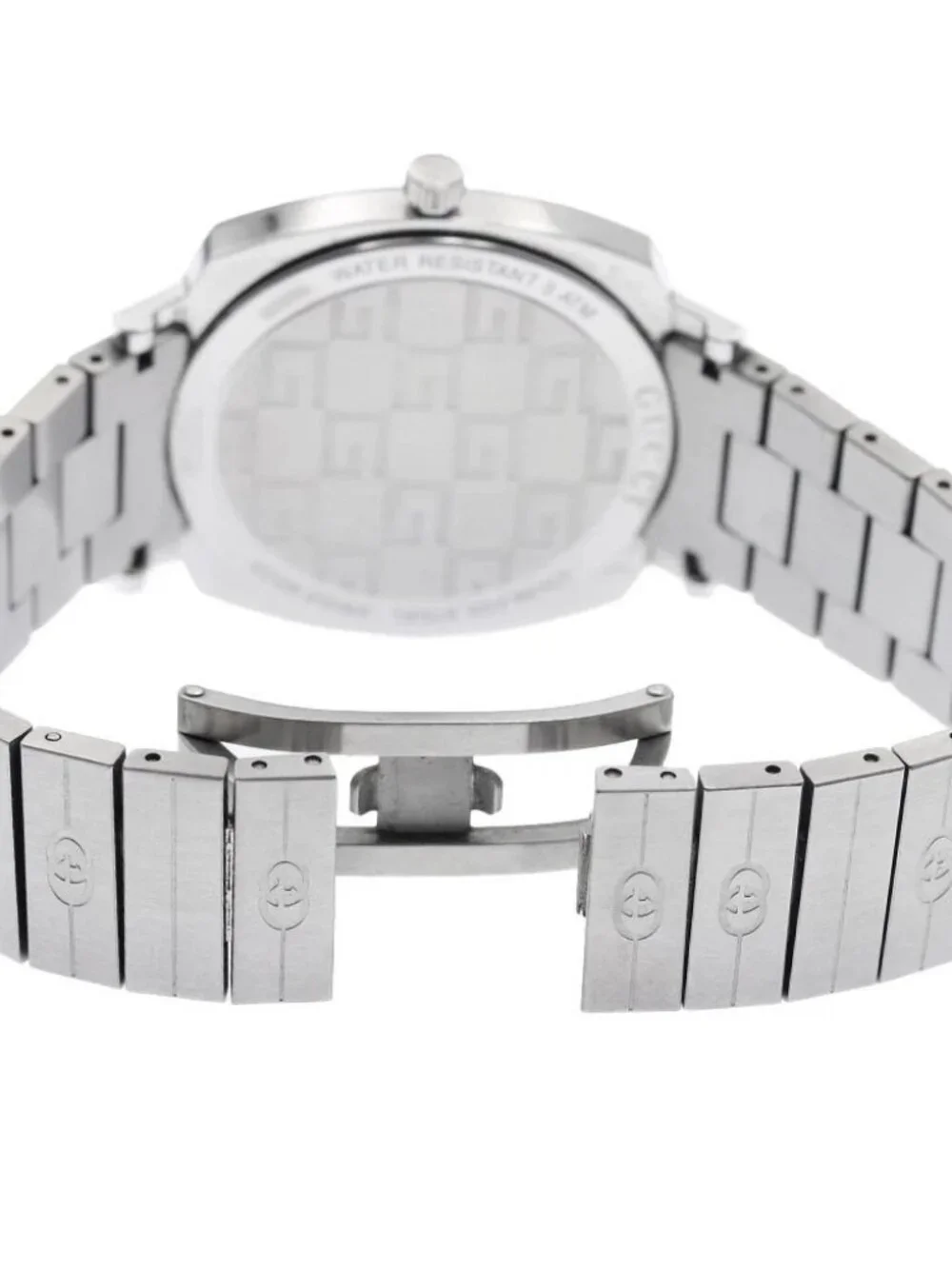 GUCCI Grip watch 157.4/YA157401 Date white Dial Quartz Boy's Watch